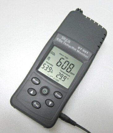 CO2濃度/温室時計（USBデータロッガー）