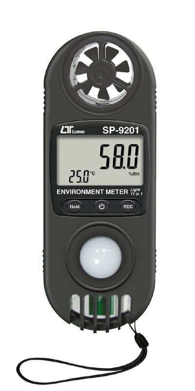 11 in 1 風速、湿度、気圧、照度、高度などスポーツ/環境メーター SP-9201