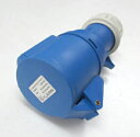 電源ケーブルメスソケット- 250V/32A - 2極+アース- IP44(FNP2-223)