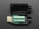 HDMI オスプラグ+端子台付基板+カバー(2)