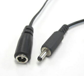 DCジャック変換コード 5.5x2.1mmメス→1.0x3.4x9.5mmオス