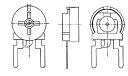 Φ6mm半固定抵抗器20個セット