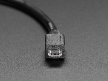 パネルマウントUSBコード-USB Cメス→Micro Bオス+30cmケーブル