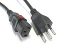 スイスACコード3P-オートロックC13/3M SEV(2)