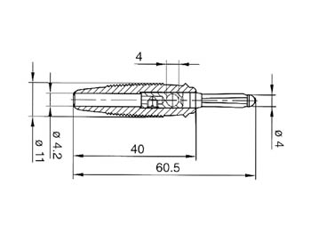 HIRSCHMANN 4mmバナナプラグ(横穴...の紹介画像2