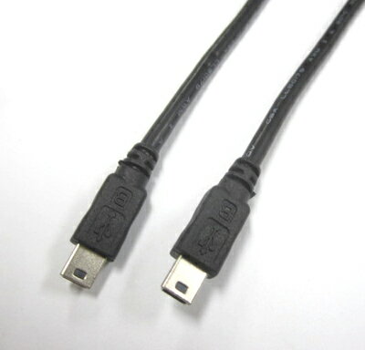 USBコード-USB mini-B オス→USB mini-B オス+1mケーブル