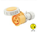 電源ケーブルメスソケット- 130V/32A - 2極+アース- IP67(FNP2-223F-4)
