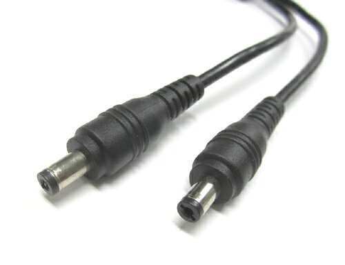 二又DCジャック（5.5x2.1mm)延長コード 300mm(12Vdc/10A) - Image 2