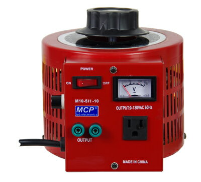 ボルトスライダー（単相タイプ）1000VA/0〜130Vac M10-511-10