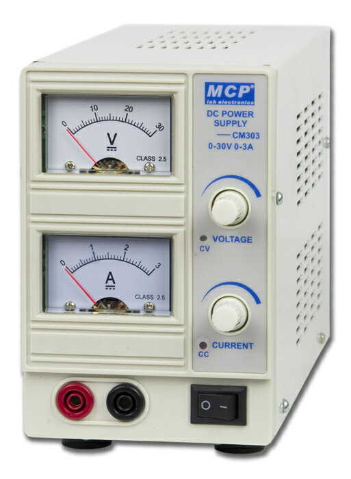 標準型DC可変電源（0〜15Vdc/3A)　CM153