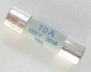 ヒューズφ10×38mm10A/1000V