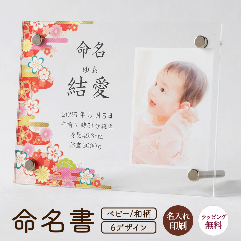 命名書 和柄 名前札 命名札 名前旗 命名 立札 立て札 写真立て 名入れ 名前入り 名前 ネーム 名入り 名入れ無料 名前入れ 名入れギフト パネル アクリル 透明 コンパクト 男の子 女の子 孫命名式 お七夜 お宮参り 100日祝い 節句 ひな祭り