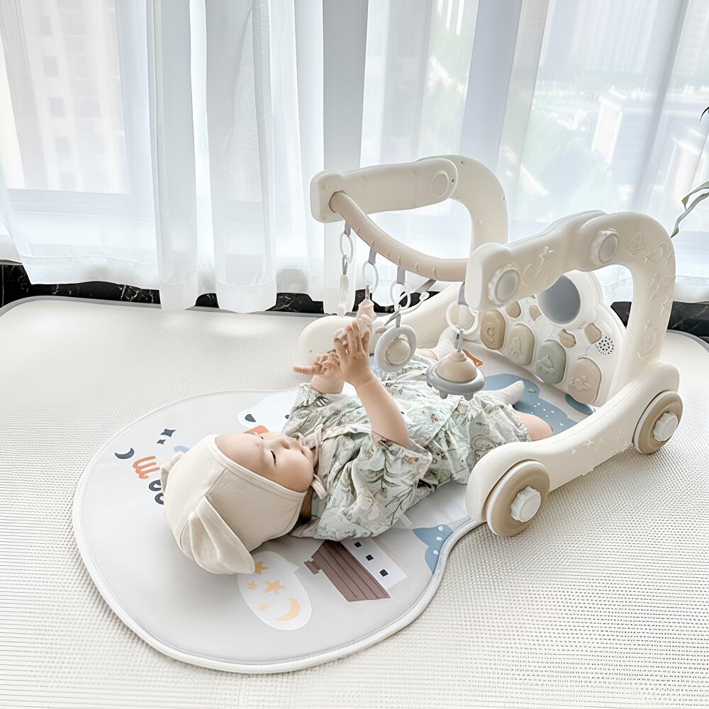 5in1ベベビージム 赤ちゃん 感覚が育つ 赤ちゃんのおもちゃ 新生児音楽フィットネス ファッションおもちゃ 室内遊具 知育玩具 キックと遊び おしゃれ おもち...