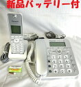 除菌済 パナソニック VE-GZ31-S コードレス 電話機 留守番電話 迷惑電話対策機能搭載 (子機 KX-FKD558-S) 新品バッテリー付 長期保証