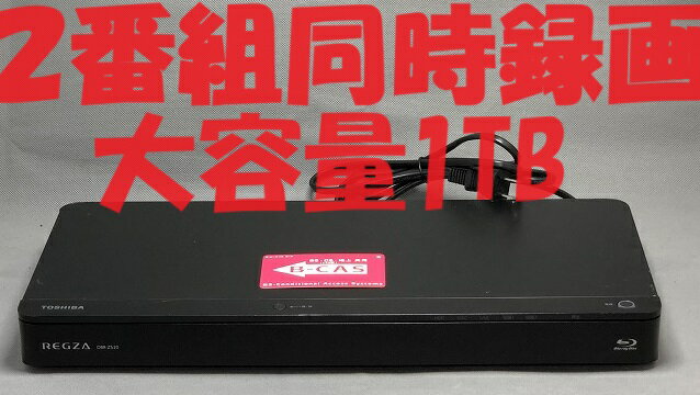 【中古】除菌済 即日発送 東芝 REGZA DBR-Z520 ダブル録画 HDD ブルーレイレコーダー 2チューナー 2番組同時録画 1TB (約1823時間録画可能) 当ショップのリモコン同時購入でリモコン代金8％OFF又は当ショップのリモコンのクーポン付き