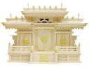【神棚】マス組付屋根違い三社・大(ひのき)