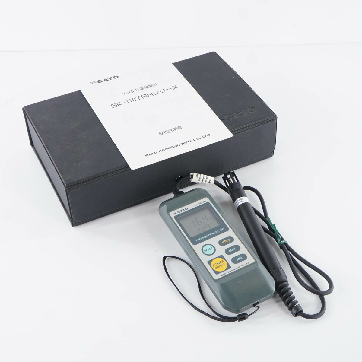 š[DW]8ݾ SATO KEIRYOKI SK-110TRH TYPE1 THERMO/HYGROMETER 谷 [04876-0086]