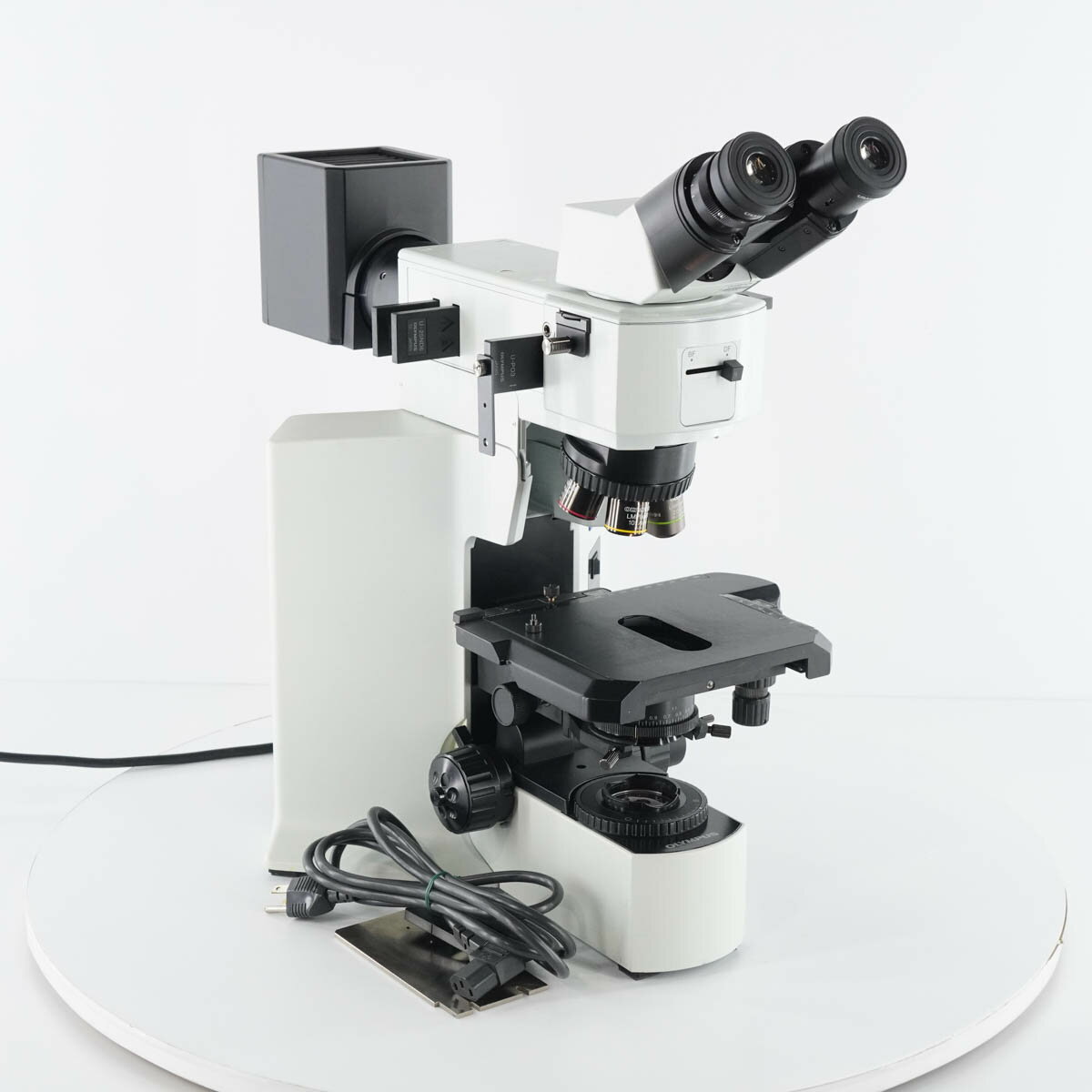 【中古】[PG]8日保証 OLYMPUS BX51TRF Microscope 顕微鏡 U-B130-2 WH15×/14 LMPlanFl 5× 10× 100× N 20× 50× 電源コード [05126-0007]
