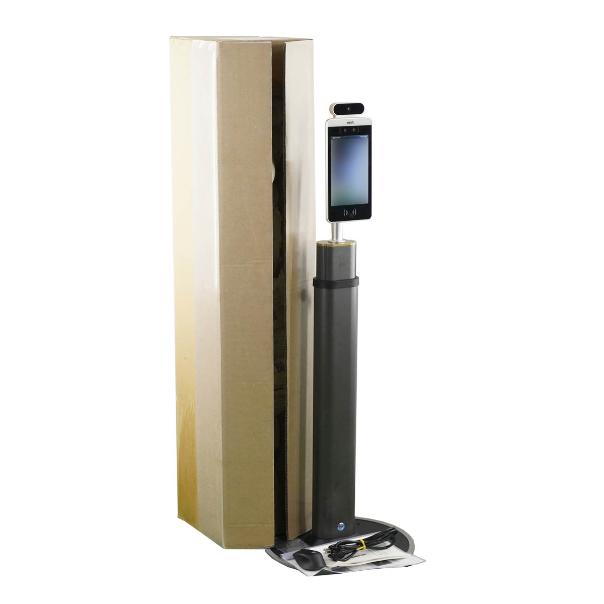 【中古】[PG]8日保証 5台入荷 AHA ASP-19 Smart Pass 顔認証・非接触体温検知システム 顔認証システム 非接触式体温計 STA-1600 AC...[05153-0795]