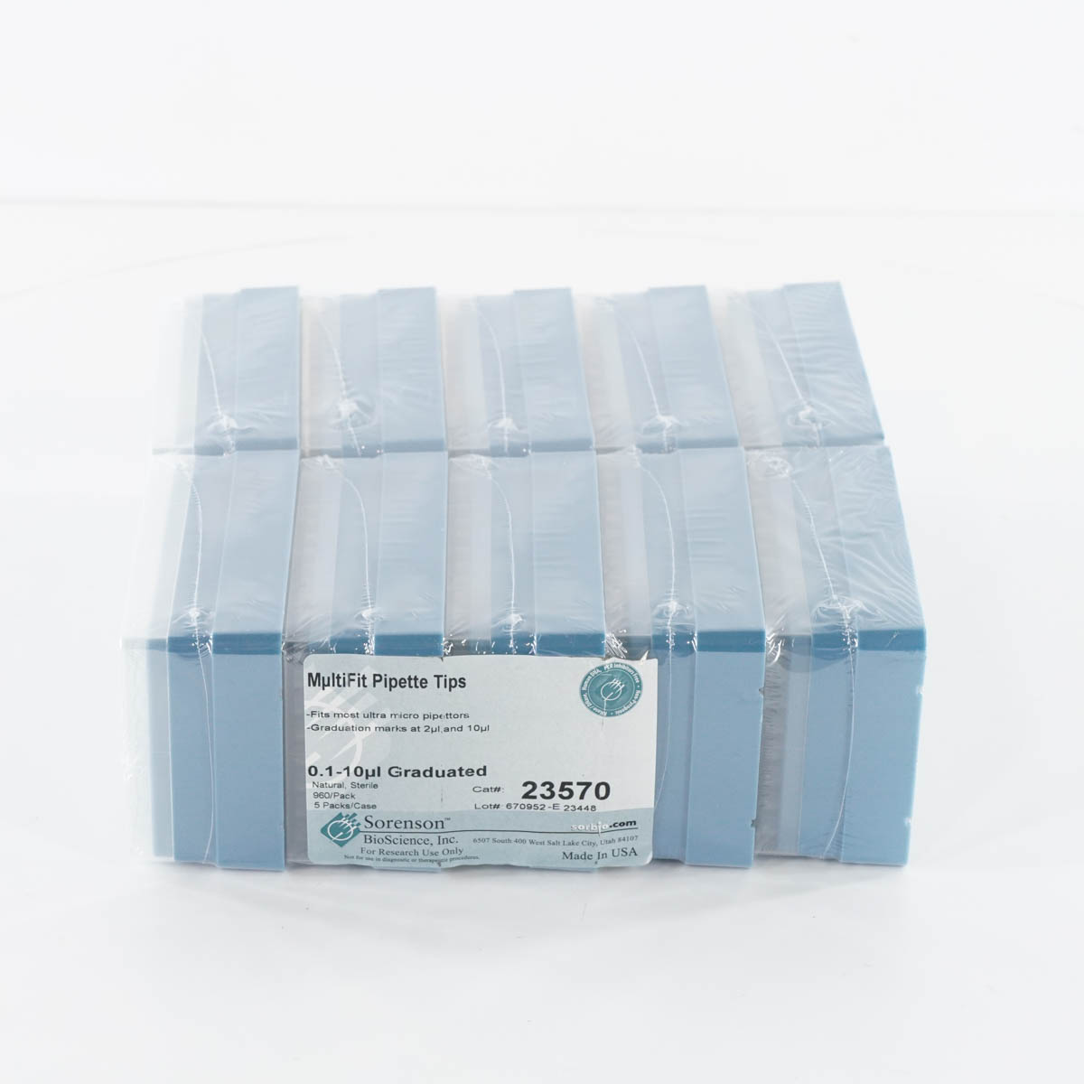 ����š�[DW]8���ݾ� 9������ ̤������ BioScience 23570 Sorenson 0.1-10��l Graduated MultiFit Pipette Tips �ԥڥåȥޥ��ѥ���...[05263-0013]