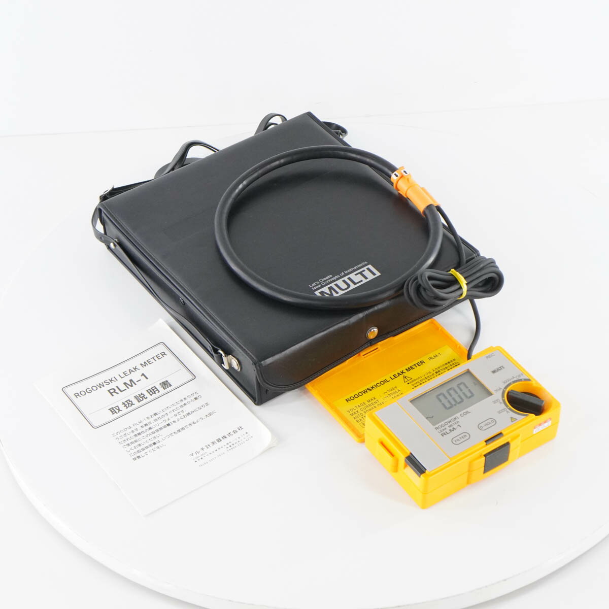 【中古】[DW]8日保証 校正2024年1月まで有効 MULTI RLM-1 ROGOWSKI COIL LEAK METER フレキシブル漏れ電流計 ロゴスキーリークメー...[05367-0196]
