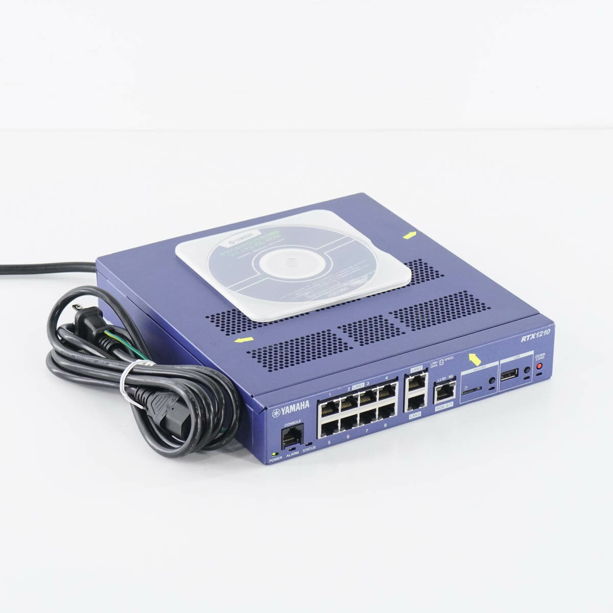 【中古】[PG]8日保証 初期化済 YAMAHA RTX1210 ギガアクセスVPNルーター ファームウェアRev. 14.01.41 電源コード ソフトウェア 取...[05460-2256]