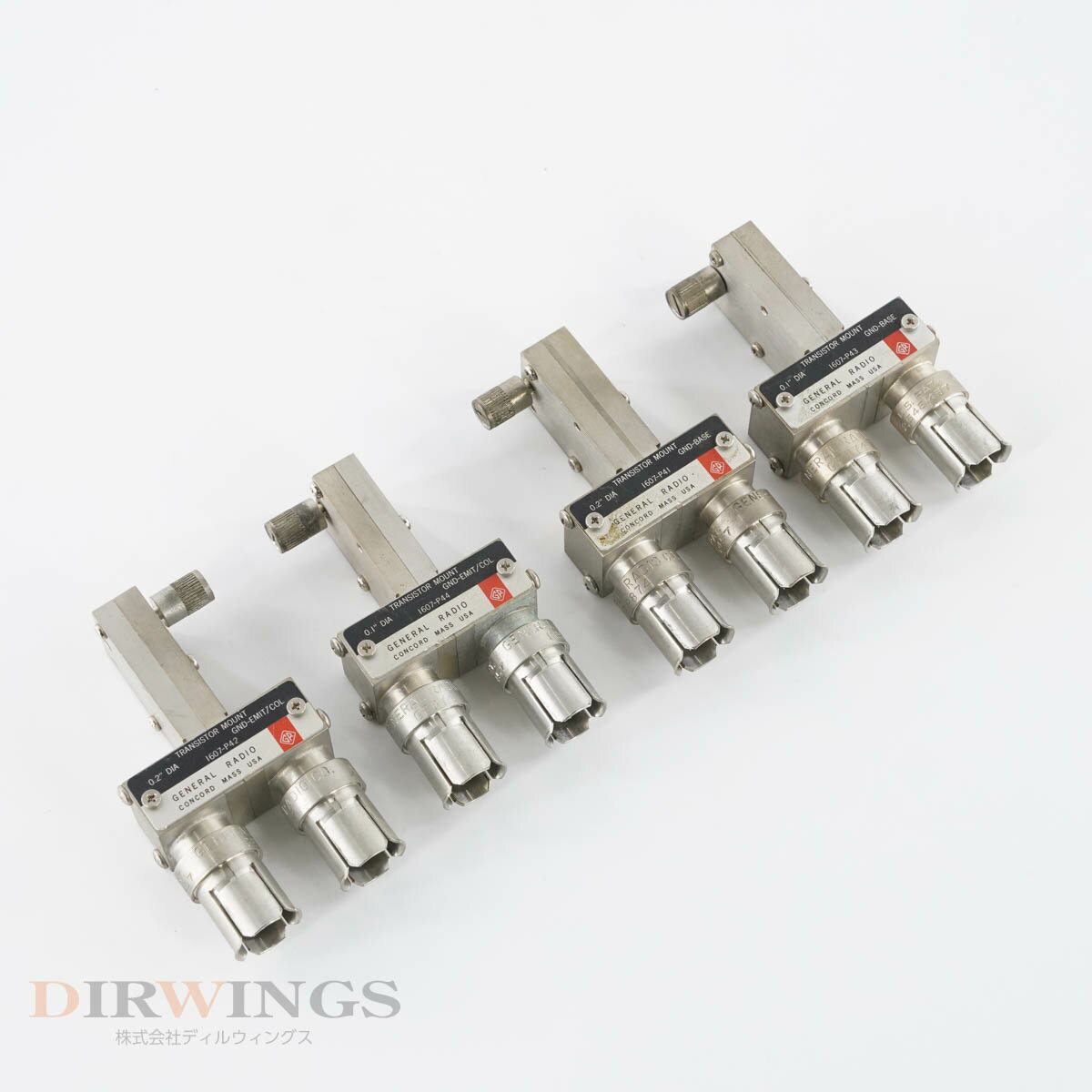 【中古】[DW]8日保証 セット GENERAL RADIO 1607-P41 1607-P42 1607-P43 1607-P44 GR TRANSISTOR MOUNT..