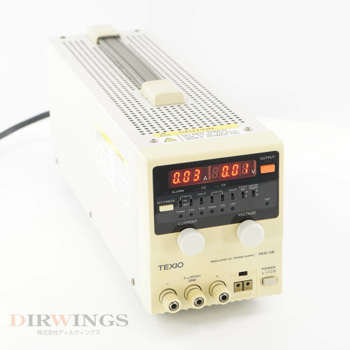 【中古】[DW]8日保証 2台入荷 TEXIO PA10-5B PA-B REGULATED DC POWER SUPPLY 直流安定化電源 DC電源 ..