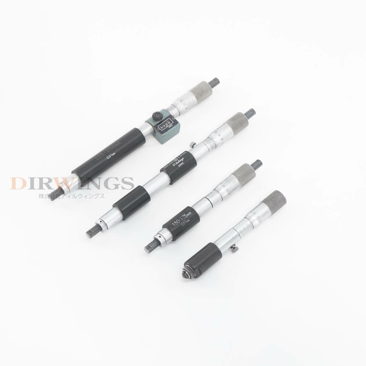 ����š�[DW]8���ݾ� ���å� Mitutoyo 225-250mm 150-175mm Micrometer �ޥ������᡼���� ������¦�ޥ������᡼���� ��...