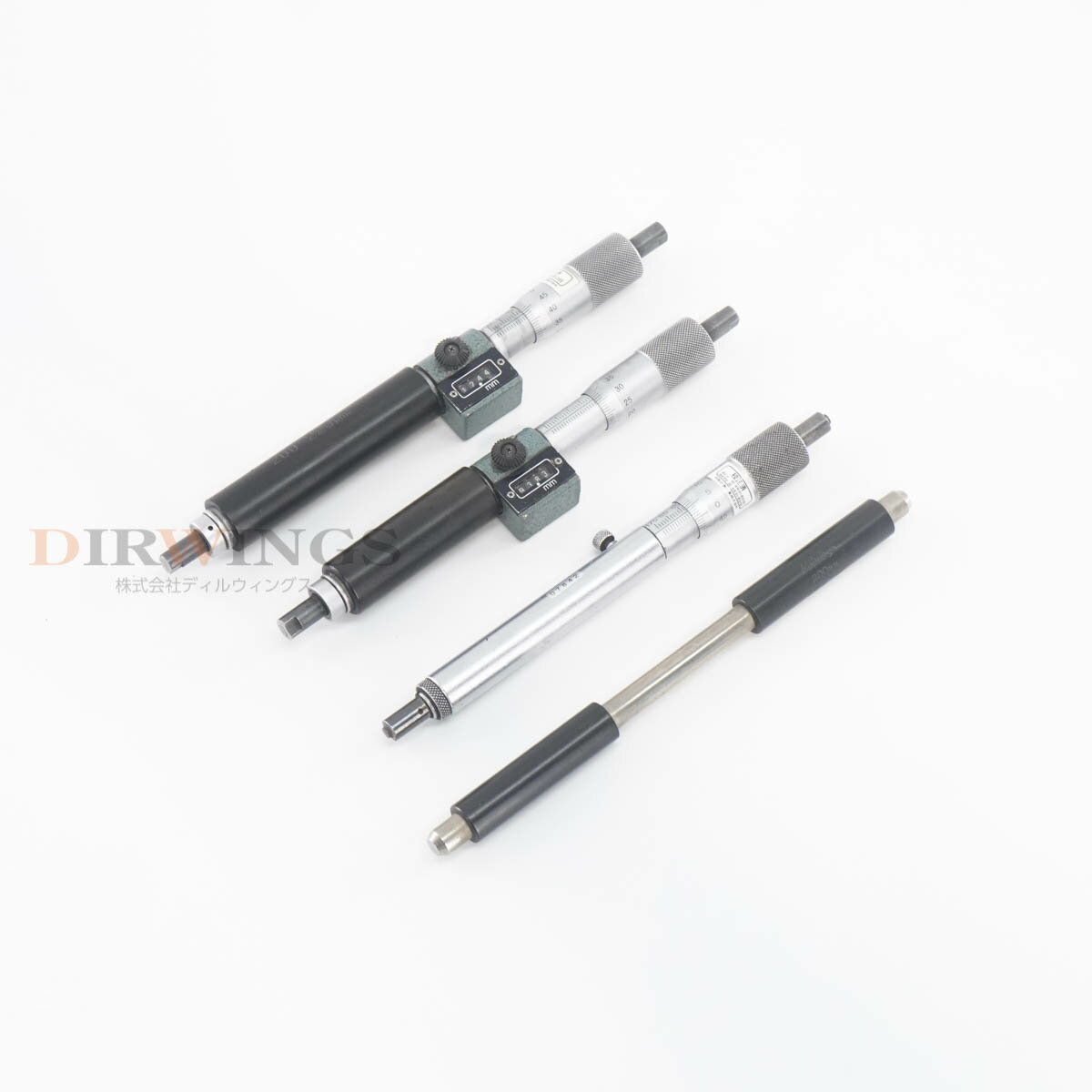 【中古】[DW]8日保証 セット Mitutoyo 200-225mm 200mm Micrometer マイクロメーター 棒形内側マイクロ..