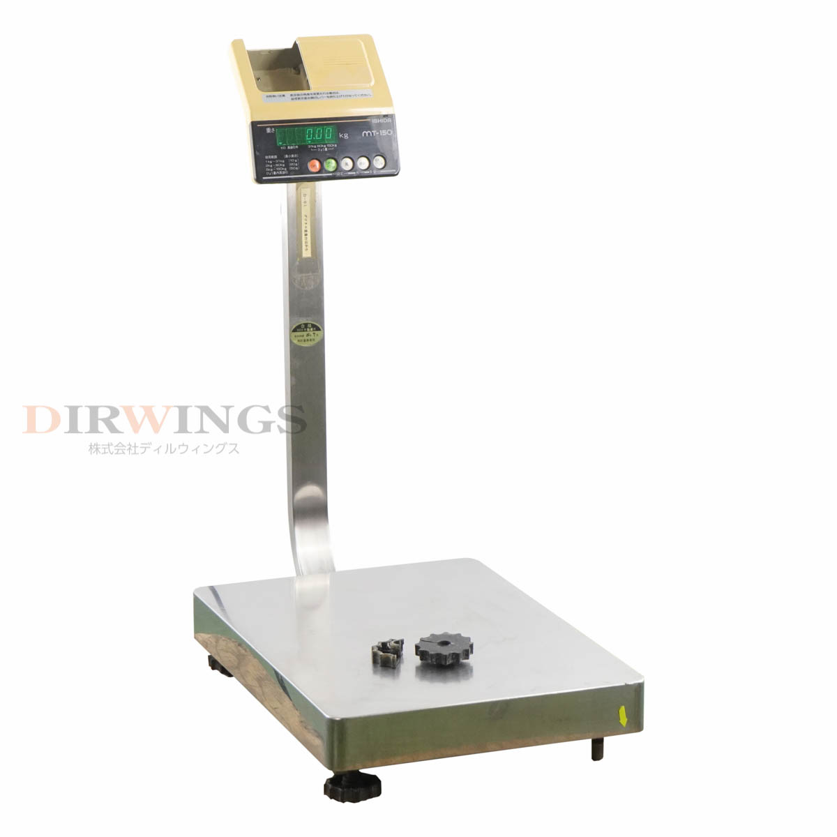 【中古】[DW]8日保証 合格2025年7月まで有効 ISHIDA MT-150 D-01 電気抵抗線式はかり 重量台はかり ひ..