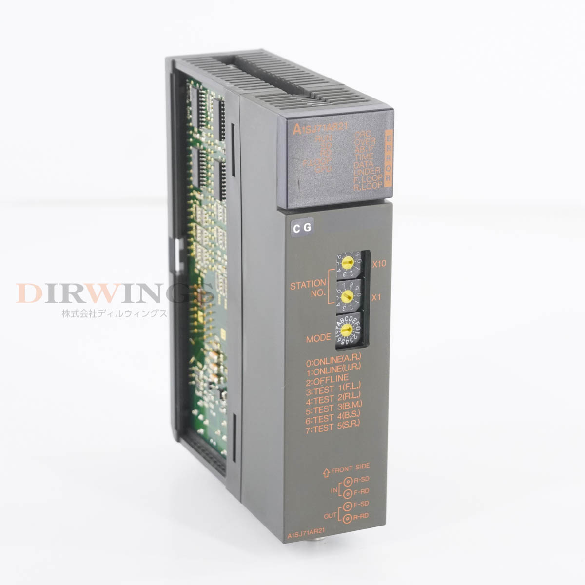 【中古】[PG]8日保証 3台入荷 MITSUBISHI A1SJ71AR21 MELSEC NET II データリンクユニット PLC シーケ..