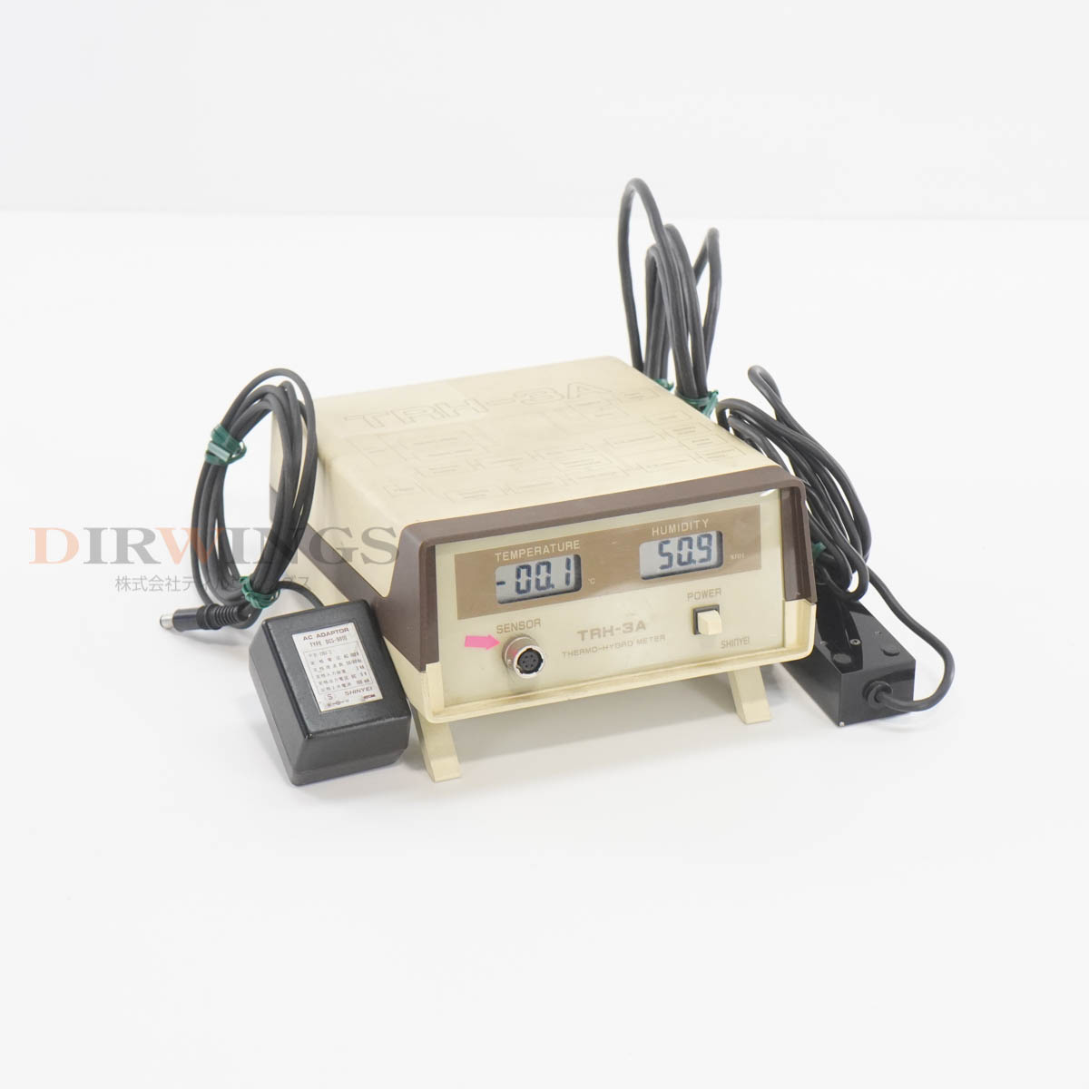 乐天商城 - 【中古】[DW]8日保証 神栄テクノロジー TRH-3A THERMO-HYGRO METER デジタル温湿度計 THP-13 ACアダプター [06793-0037]