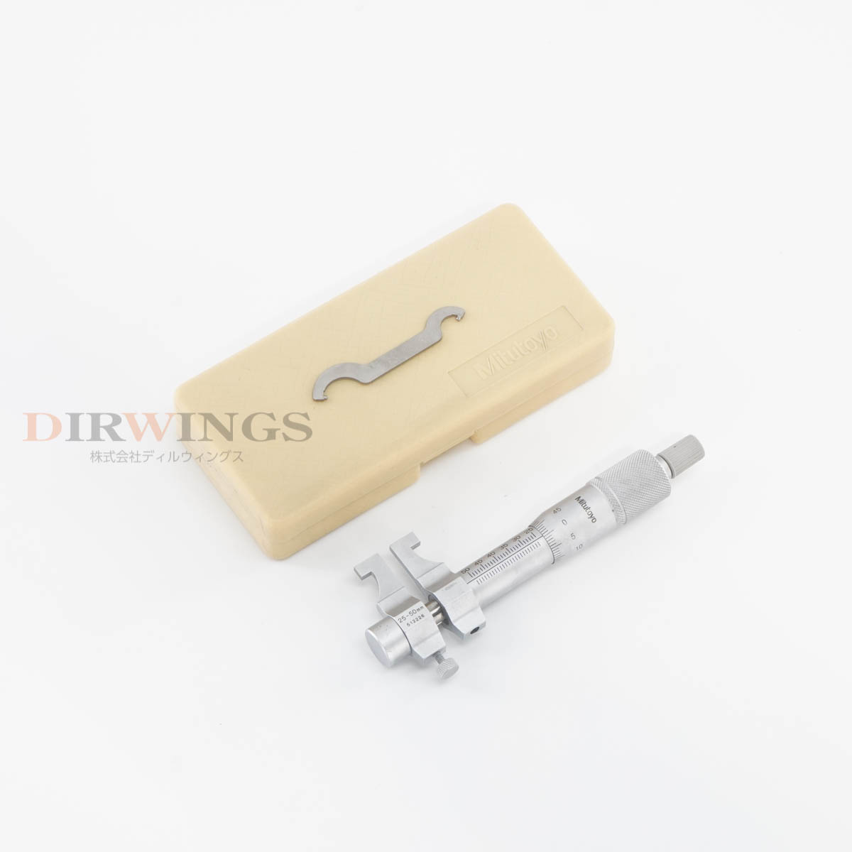 【中古】[DW]8日保証 Mitutoyo IMP-50 145-186 Micrometer キャリパー形内側マイクロメーター 25-50mm 0.01mm [06820-0387]