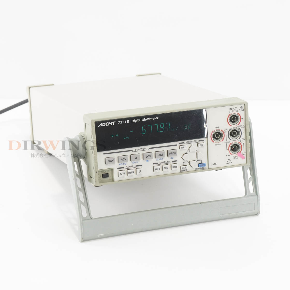 【中古】[JB]保証なし ADCMT 7351E DMM Digital Multimeter デジタルマルチメーター 電源コード [06874-0032]
