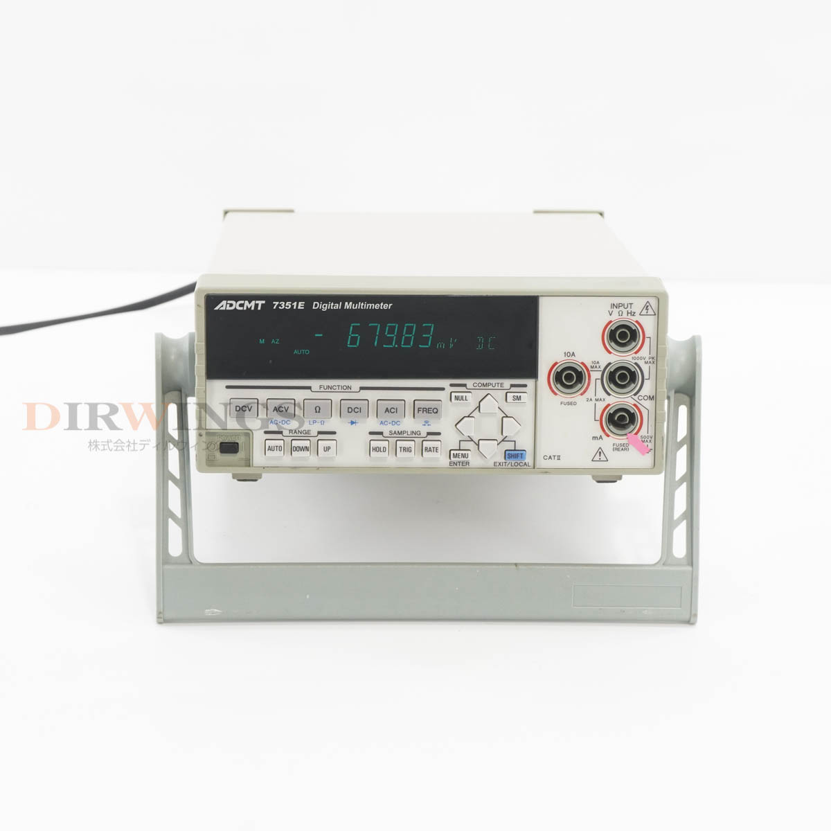 【中古】[JB]保証なし ADCMT 7351E DMM Digital Multimeter デジタルマルチメーター 電源コード [06874-0032] 3
