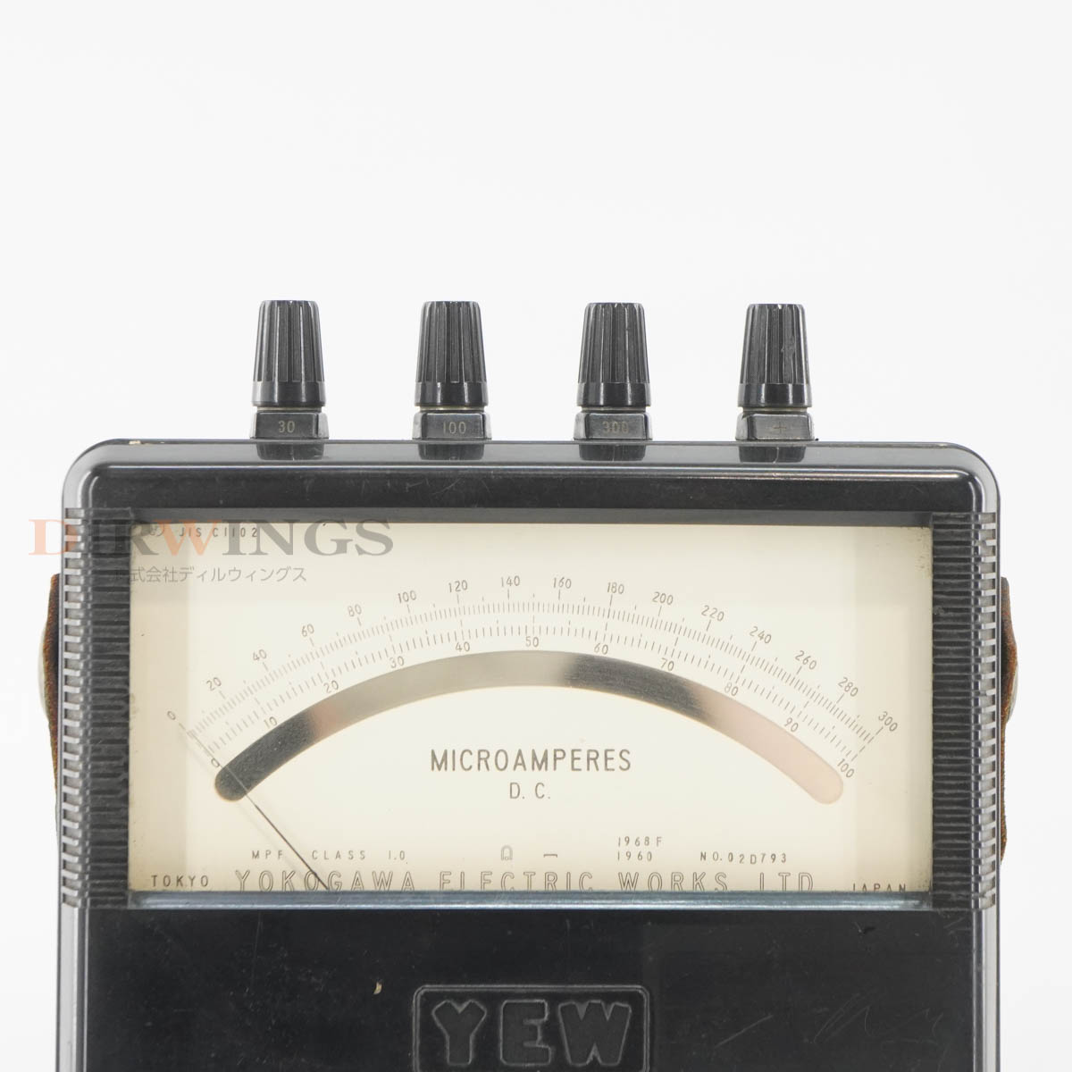 ����š�[JB]�ݾڤʤ� YOKOGAWA MPF YEW 1968F 1960 Ammeter ��ή�� MICROAMPERES D.C. [07111-0182]