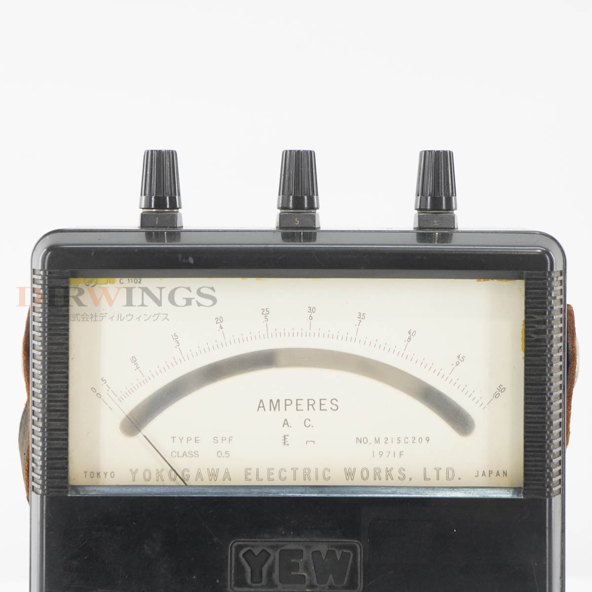 【中古】[JB]保証なし YOKOGAWA SPF YEW 1971F Ammeter 電流計 AMPERES A.C. [07111-0185] 3