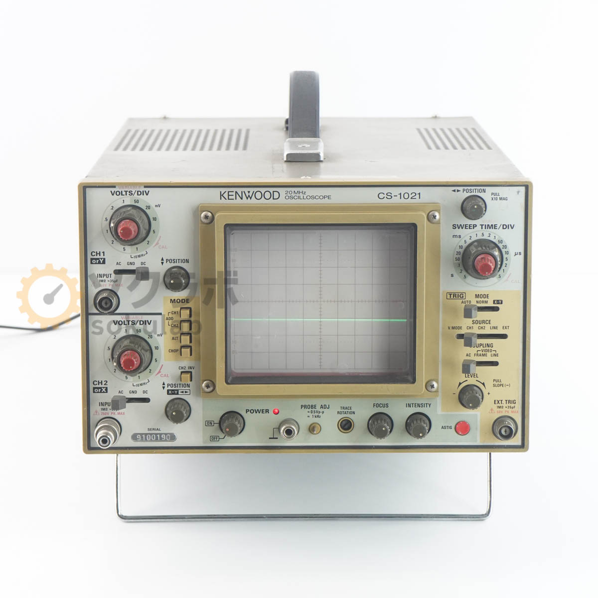 【中古】[JB]保証なし KENWOOD CS-1021 OSCILLOSCOPE オシロスコープ 20MHz [07237-0047]