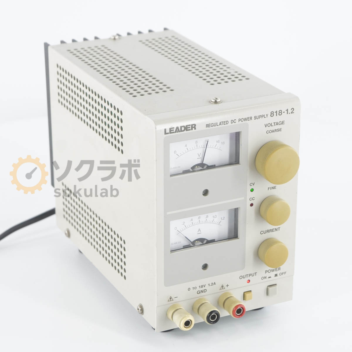 Rakuten - 【中古】[DW]8日保証 LEADER 818-1.2A REGULATED DC POWER SUPPLY 直流安定化電源 DC電源 直流電源 0-18V 1.2A [07237-0150]