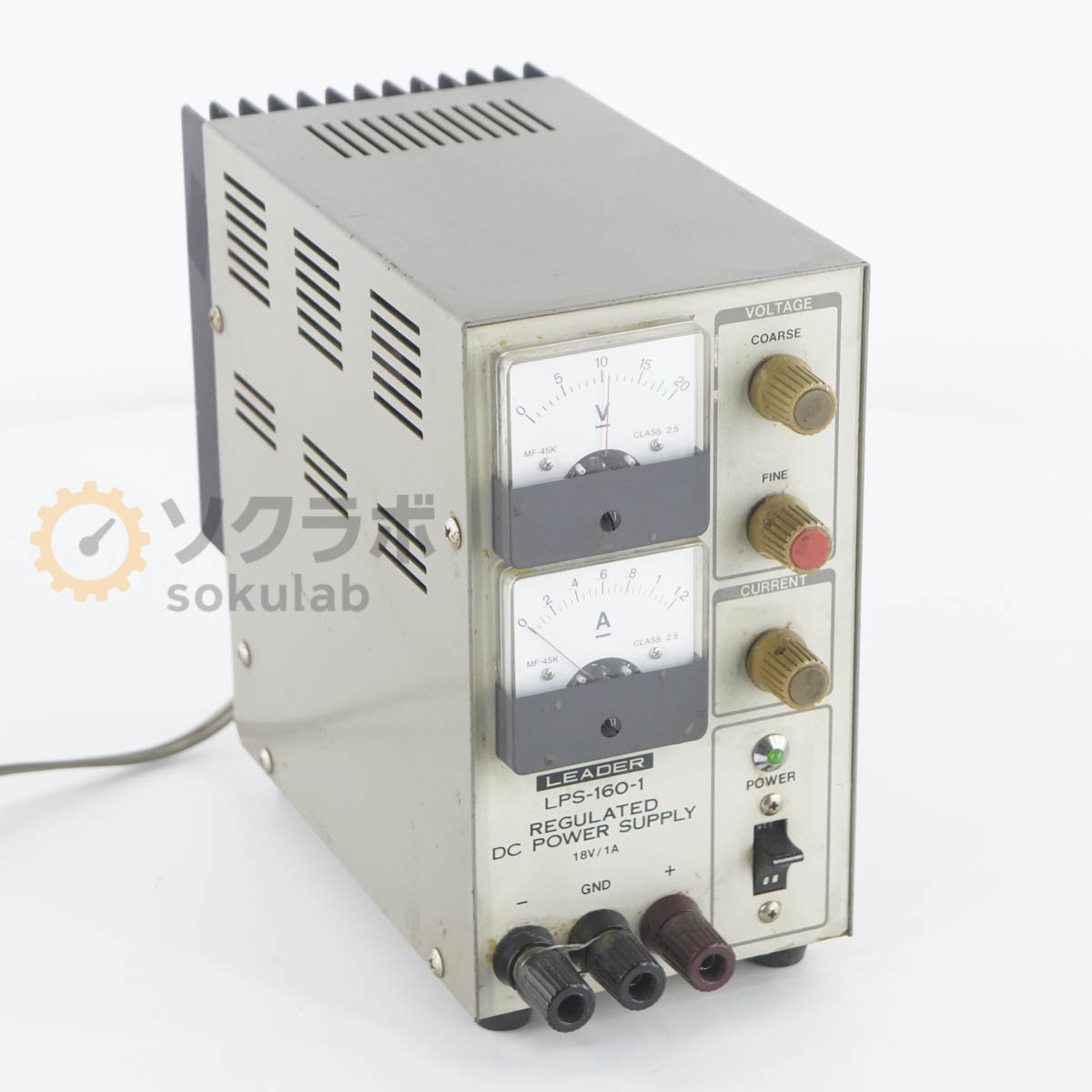 Rakuten - 【中古】[DW]8日保証 LEADER LPS-160-1 REGULATED DC POWER SUPPLY 直流安定化電源 DC電源 直流電源 18V/1A [07237-0167]