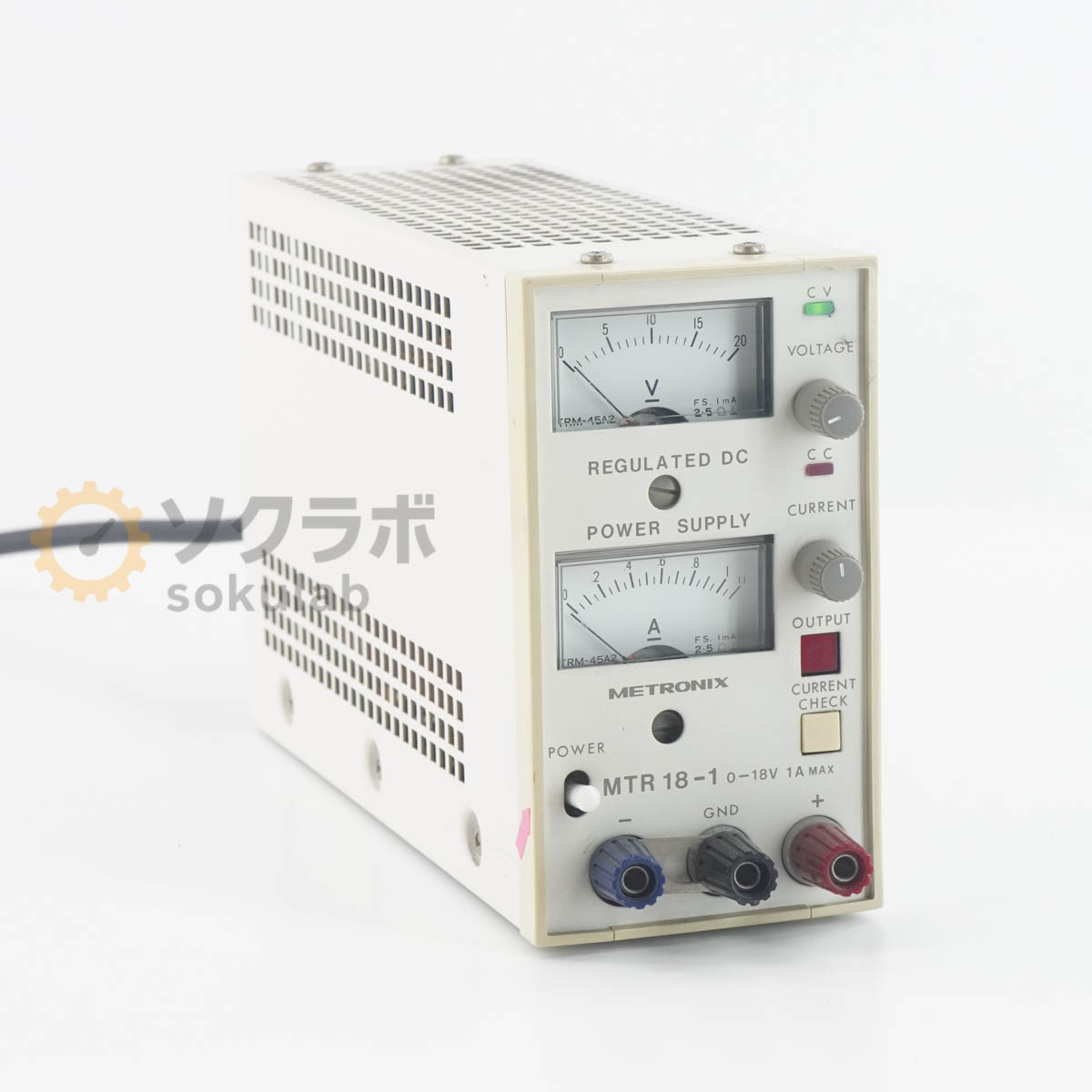 乐天商城 - 【中古】[DW]8日保証 METRONIX MTR18-1 REGULATED DC POWER SUPPLY 直流安定化電源 DC電源 直流電源 0-18V 1A [07298-0036]