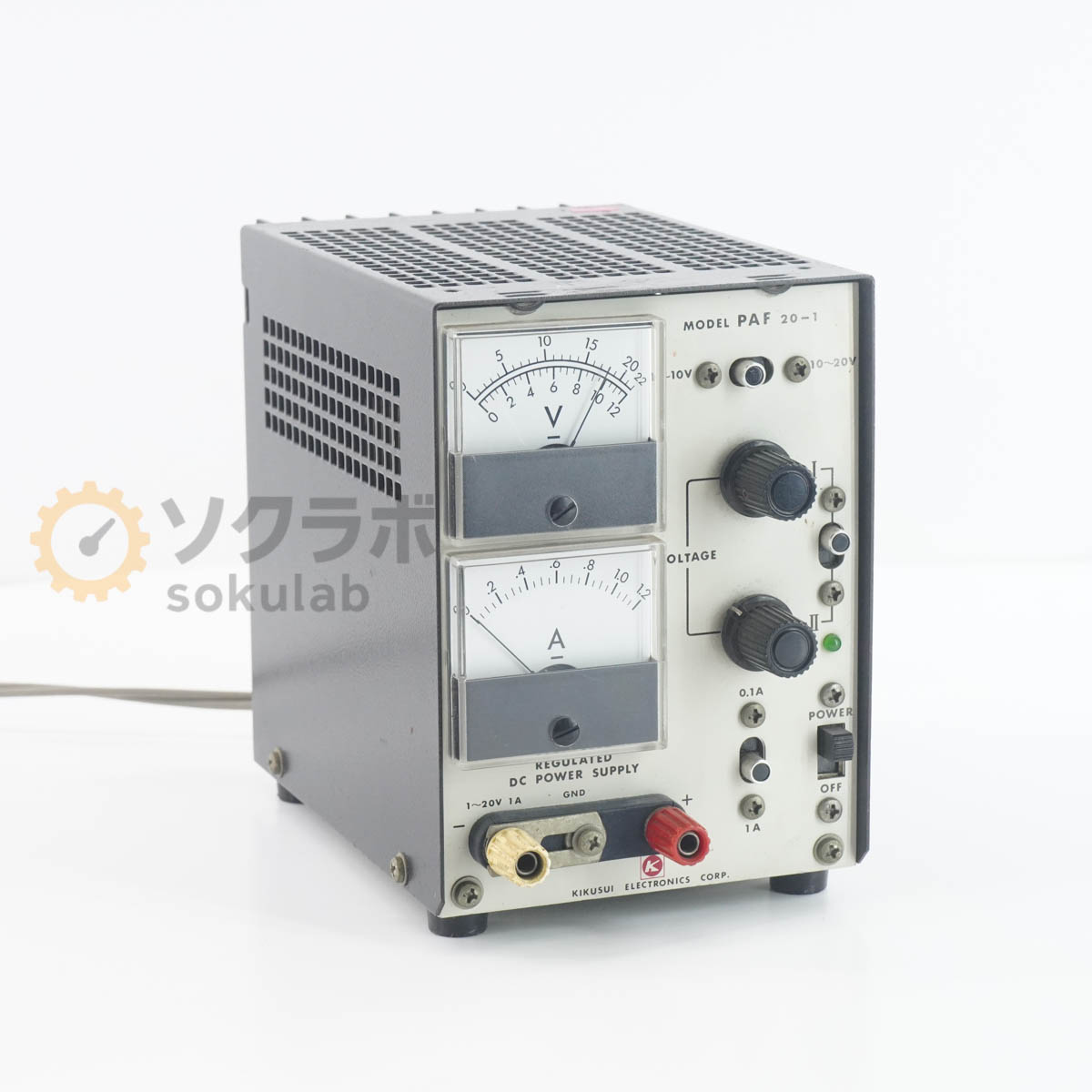 乐天商城 - 【中古】[DW]8日保証 KIKUSUI PAF20-1 REGULATED DC POWER SUPPLY 直流安定化電源 DC電源 直流電源 1~20V 1A [07298-0040]