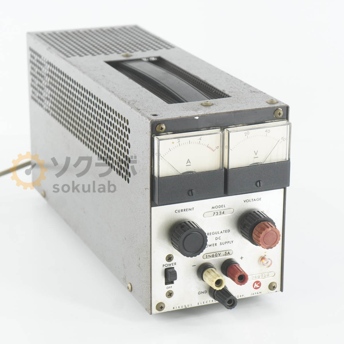 Rakuten - 【中古】[JB]保証なし KIKUSUI 7334 REGULATED DC POWER SUPPLY 直流安定化電源 DC電源 直流電源 1~60V 5A [07462-0022]