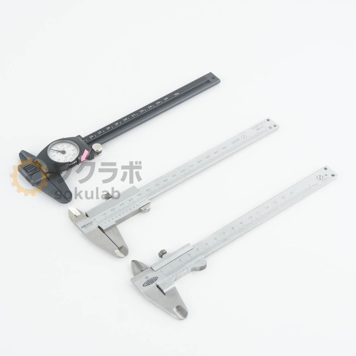 【中古】[DW]8日保証 セット Mitutoyo Dial Caliper ダイヤルノギス ノギス ダイヤルキャリパ 150mm 15cm [06644-0112]