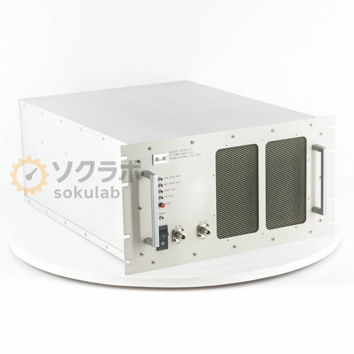 【中古】[DW]8日保証 R＆K A2022-5050-R RF POWER AMPLIFIER RF増幅器 RFパワーアンプ 2000M~2200MHz 5..