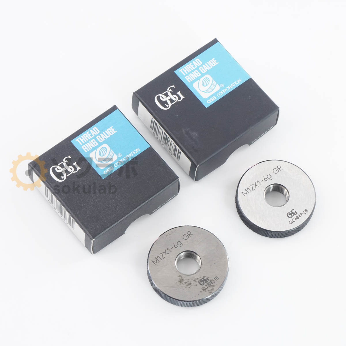 Rakuten - 【中古】[DW]8日保証 2個セット OSG M12X1-6g GR THREAD RING GAUGE ねじリングゲージ ねじゲージ リングゲージ [07380-0218]