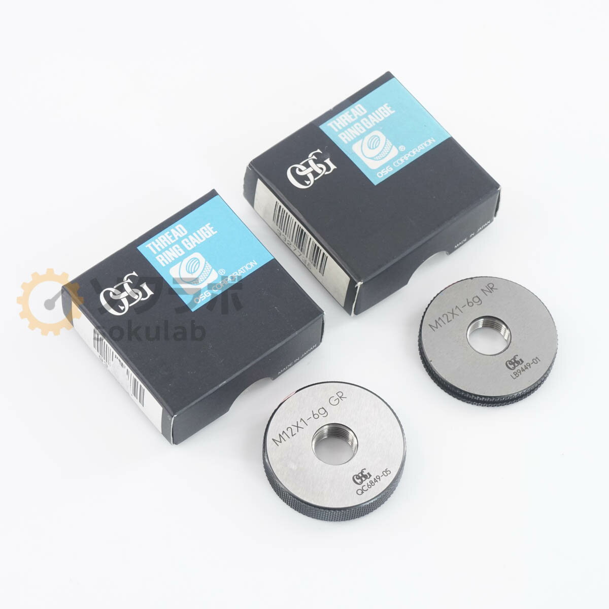 乐天商城 - 【中古】[DW]8日保証 セット OSG M12X1-6g GR NR THREAD RING GAUGE ねじリングゲージ ねじゲージ リングゲージ [07380-0223]