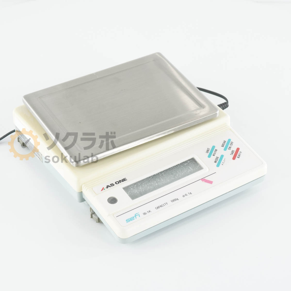 Rakuten - 【中古】[DW]8日保証 AS ONE sefi IB-1K Electronic Balance 電子天びん 電子天秤 ひょう量1000g ACアダプター [07377-0081]