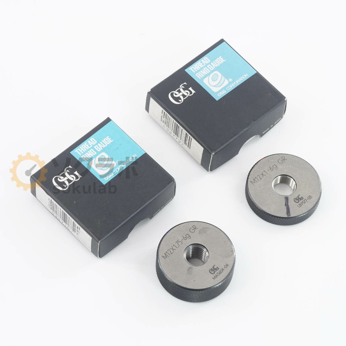 Rakuten - 【中古】[DW]8日保証 セット OSG M12X1.75-6g GR M12X1-6g GR THREAD RING GAUGE ねじリングゲージ ねじゲージ リングゲージ [07380-0282]